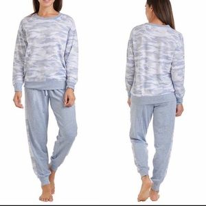 blue camo lounge set